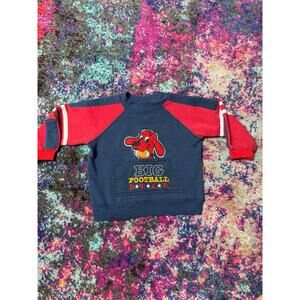 Scholastic Clifford the Big Red Dog Graphic sweater “football star” Size 24M